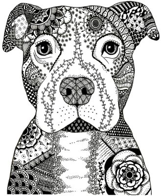 Crafty Individuals Unmounted Rubber Stamps - Happy Dog