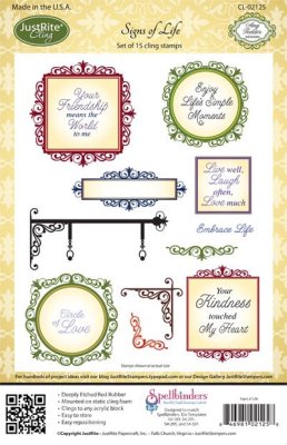 Justrite Cling Stamp Set - Signs of Life (15 stamps)