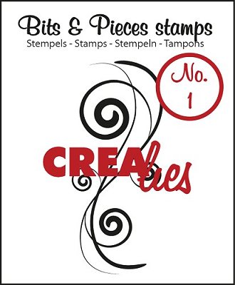 Crealies Clearstamp Bits&Pieces no. 01 Swirl