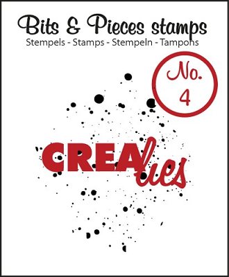 Crealies Clearstamp Bits&Pieces no. 04 Ink splashes