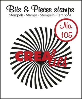 Crealies Clearstamp Bits&Pieces no. 105 Sun rays bended