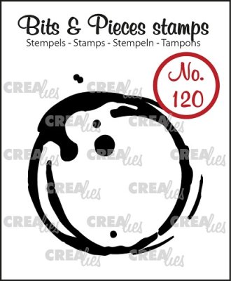 Crealies Clearstamp Bits & Pieces no. 120 coffee stain Large
