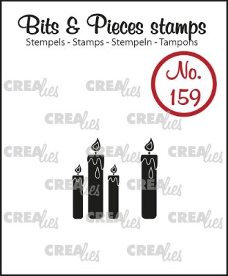 Crealies Clearstamp Bits & Pieces candles (solid)
