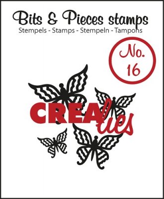 Crealies Clearstamp Bits&Pieces no. 16 Butterfly 4