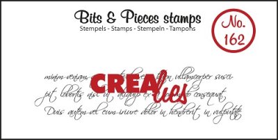 Crealies Clearstamp Bits & Pieces Curly Handwriting 3 lines