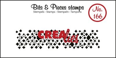 Crealies Clearstamp Bits & Pieces Uneven squares (strip)