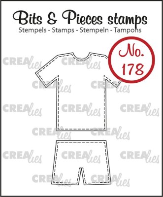 Crealies Clearstamps Bits & Pieces - Sport outfit