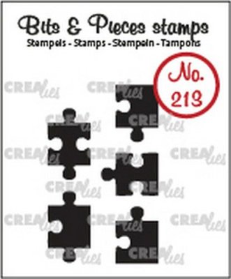 Crealies Clearstamp Bits & Pieces 5x puzzle pieces (solid)
