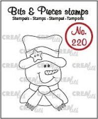 Crealies Clearstamps Bits & Pieces no. 220 - Snowman CLBP220