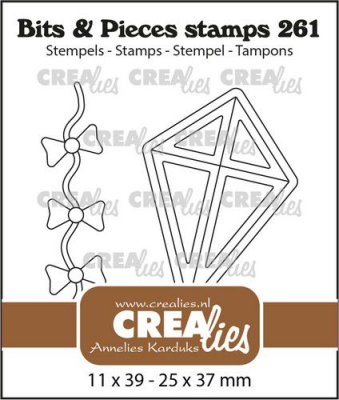 Crealies Clearstamp Bits&Pieces - Kite