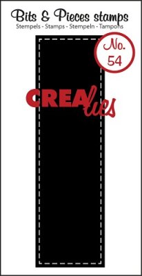 Crealies Clearstamp Bits&Pieces no. 54 Rectangle with stitch