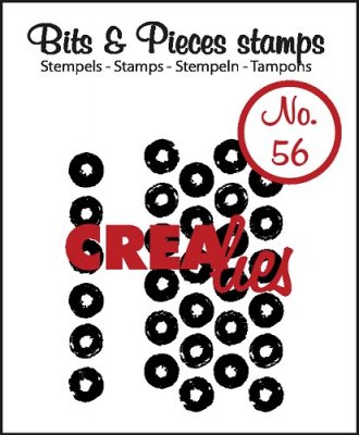 Crealies Clearstamp Bits&Pieces no. 56 Grunge big dots