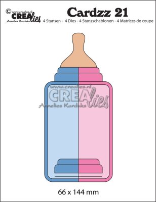 Crealies Cardzz no 21 - Baby Bottle