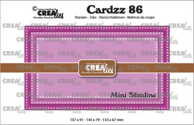 Crealies Cardzz no 86 Mini Slimline F