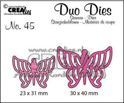 Crealies Duo Dies no. 45 Butterflies #7