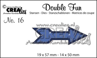 Crealies Double Fun no. 16 die Arrow