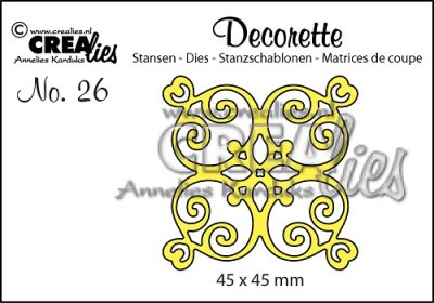 Crealies Decorette #26 tile A