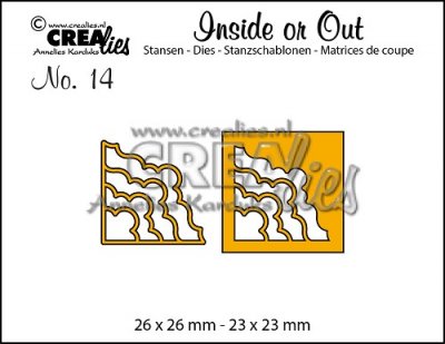 Crealies Inside or Out - Corners H (2 dies)