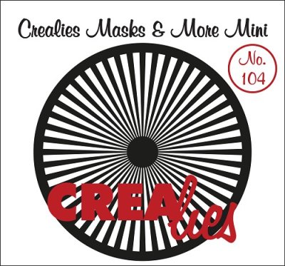 Crealies Masks & More Mini no. 104 Sun straight rays