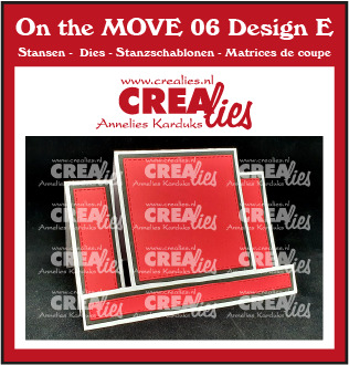 Crealies On The MOVE Mix Center Step Card with square
