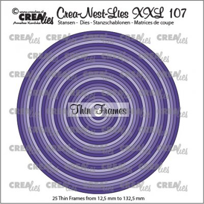 Crealies Crea-nest-dies XXL no. 107 Dies - Thin Frames circles (25 Dies)