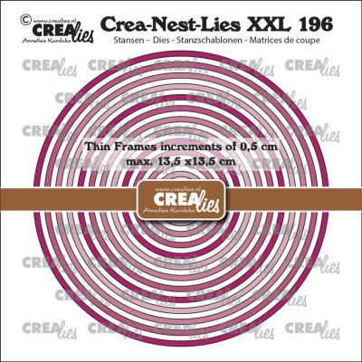 Crealies Crea-Nest-Lies XXL Dies - Thin Frames Circles Smooth