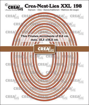 Crealies Crea-Nest-Lies XXL Dies Thin Frames Ovals Smooth
