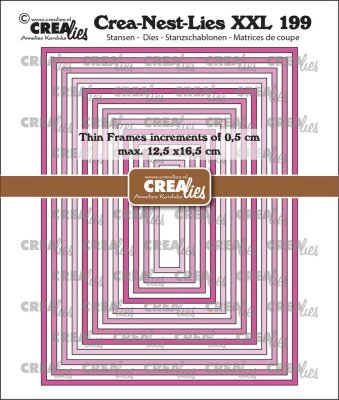 Crealies Crea-Nest-Lies XXL Dies Thin Frames Rectangles Smooth