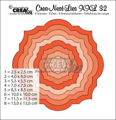 Crealies Crea-Nest-Lies XXL no. 32 dies (8 dies)