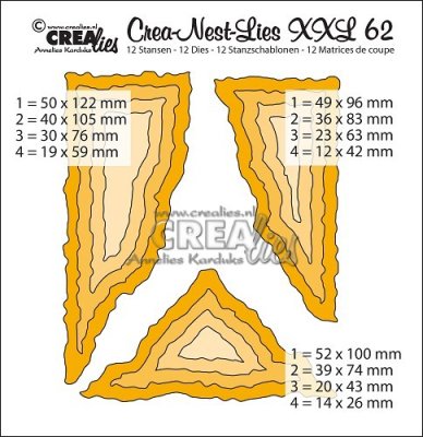 Crealies Crea-nest-dies XXL no. 62 Mixed media shapes