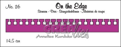 Crealies On The Edge Die 26 notebook square