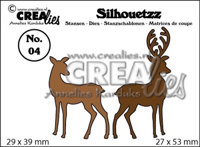 Crealies Silhouetzz Dies #4 - 2 Rendeer