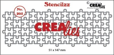 Crealies Stencilzz no. 205 puzzle pieces