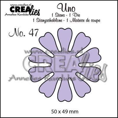 Crealies Uno no. 47 flowers 19