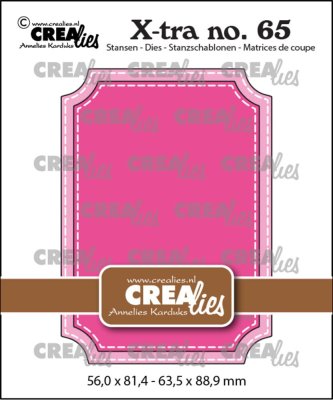Crealies X-tra Dies - No. 65 ATC Ticket with Stitch
