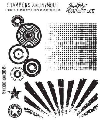 Tim Holtz Stampers Anonymous - Psychedelic Grunge
