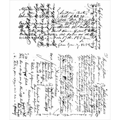 Tim Holtz Stampers Anonymous Cling Stamps - Ledger Script