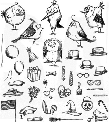Tim Holz Stampers Anonymous - Mini Bird Crazy & Things