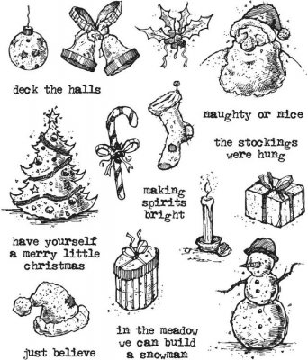 Tim Holtz Stampers Anonymous - Tattered Christmas