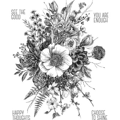 Tim Holtz Stampers Anonymous Cling Stamps - Glorious Garden