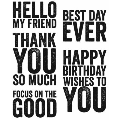 Tim Holtz Stampers Anonymous - Bold Sayings