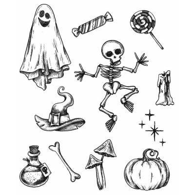 Tim Holtz Stampers Anonymous - Halloween Doodles