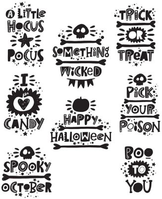 Tim Holtz Stampers Anonymous Cling Stamps - Halloween Whatnots