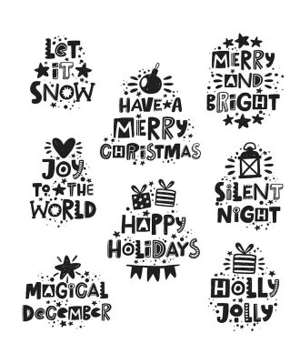 Tim Holtz Stampers Anonymous Cling Stamps - Holiday Whatnots