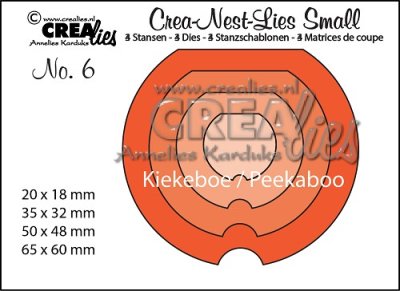 Crea-Nest-Lies Small dies no. 6 Peekaboo Round