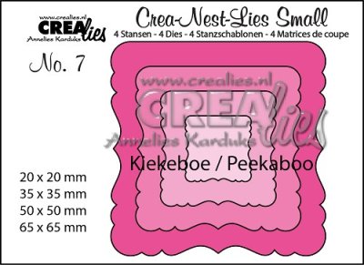 Crealies Crea-nest-dies small no. 7 Peekaboo ornament square