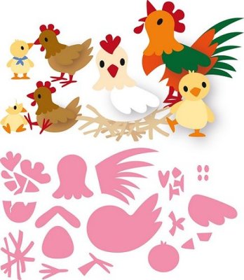 Marianne Design Collectables - Elines Chicken Family