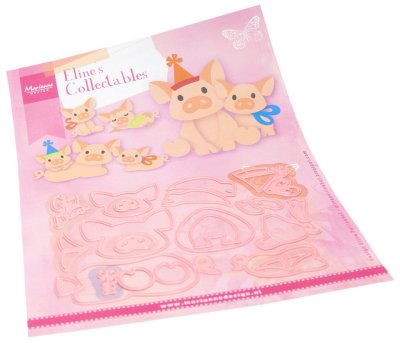 Marianne Design Collectables Dies - Elines Pig Family