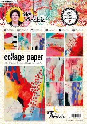 Studio Light A4 Collage Paper Art By Marlene Artsy Arabia nr.07 CPBM07