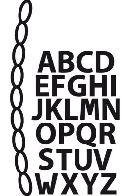 Marianne Design Craftables - Mini Alphabet and Garland